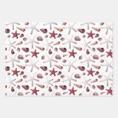Meeresfrüchte Muscheln und Meeresfrüchte Geschenkpapier Set (Vorderseite 3)