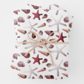 Meeresfrüchte Muscheln und Meeresfrüchte Geschenkpapier Set (Beispiel)