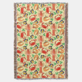 Meeresfrüchte-Muster Decke (Vorderseite Vertikal)