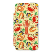Meeresfrüchte-Muster Incipio iPhone Geldbeutel-Hülle (Folio Vorderseite)