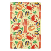 Meeresfrüchte-Muster Mini Klemmbrett (Rückseite)