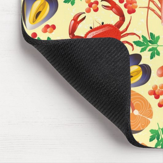 Meeresfrüchte-Muster Mousepad (Ecke)