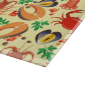 Meeresfrüchte-Muster Schneidebrett (Ecke)