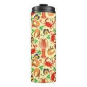 Meeresfrüchte-Muster Thermosbecher (Vorderseite)