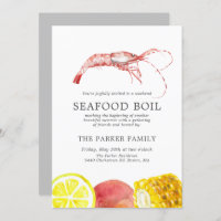 Meeresfrüchte Party Grau