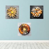 Meeresfrüchte-Platinen Bilderwand Sets (Holzboden)