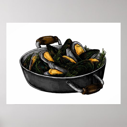 Meeresfrüchte Poster (Vorne)