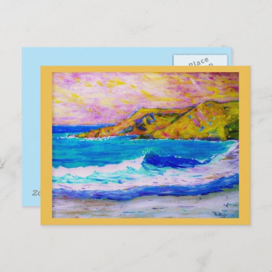 Meeresfrüchte Postkarte (Vorne/Hinten)