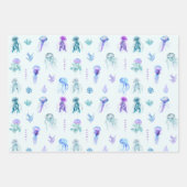 Meeresfrüchte-Quallen und Meeresalgen Geschenkpapier Set (Vorderseite)