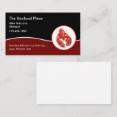 Meeresfrüchte Restaurant Moderne Lobster Business  Visitenkarte (Vorne/Hinten)