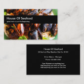 Meeresfrüchte-Restaurant themenorientiert Visitenkarte (Vorne/Hinten)