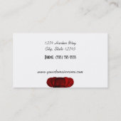 Meeresfrüchte-rote Hummer-Schwanz-Geschäfts-Karte Visitenkarte (Rückseite)