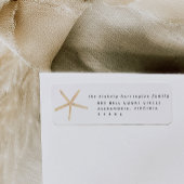 Meeresfrüchte-Rücksendeadressen-Aufkleber