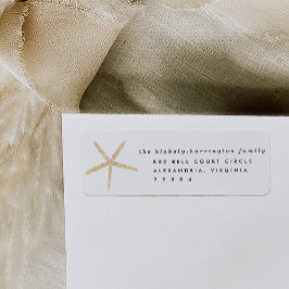 Meeresfrüchte-Rücksendeadressen-Aufkleber