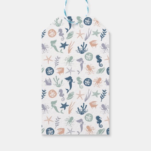 Meeresfrüchte-Seepferd Starfish Geschenkanhänger (Rückseite)