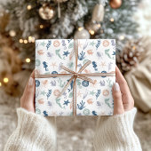 Meeresfrüchte-Seepferd Starfish Geschenkpapier