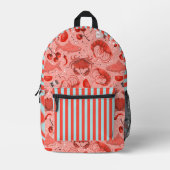 Meeresfrüchte spektakulär bedruckter rucksack (Vorderseite)