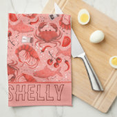 Meeresfrüchte spektakulär geschirrtuch (Viertel Falte)