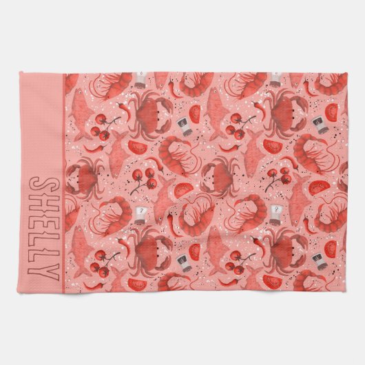 Meeresfrüchte spektakulär geschirrtuch (Horizontal)