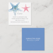 Meeresfrüchte-Spezial Quadratische Visitenkarte (Vorne/Hinten)