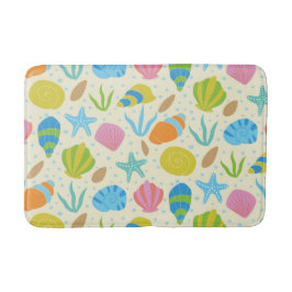 Meeresfrüchte und Austern an der Küste Badematte