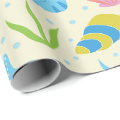 Meeresfrüchte und Austern an der Küste Geschenkpapier (Rolleneckpunkt)