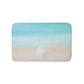 Meeresfrüchte und Sand Dollar Badematte (Vorderseite)
