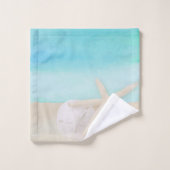 Meeresfrüchte und Sand Dollar Badhandtuch Set (Waschlappen)