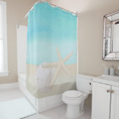 Meeresfrüchte und Sand Dollar Duschvorhang (Beispiel)