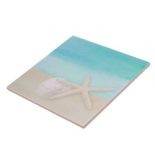 Meeresfrüchte und Sand Dollar Fliese (Seite)