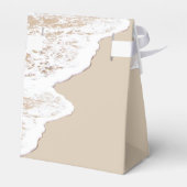 Meeresfrüchte und Surfen am Strand Geschenkschachtel (Rückseite)