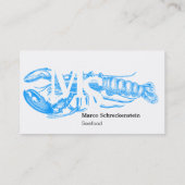 Meeresfrüchte Visitenkarte (Rückseite)