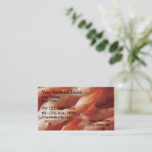 Meeresfrüchte-Visitenkarten Visitenkarte (Stehend Vorderseite)