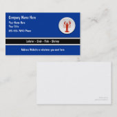 Meeresfrüchte-Visitenkarten Visitenkarte (Vorne/Hinten)