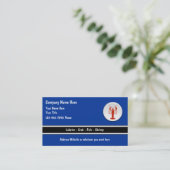 Meeresfrüchte-Visitenkarten Visitenkarte (Stehend Vorderseite)