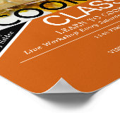 Meeresfrüchte, Werbung für Kochkurse Poster (Ecke)