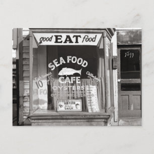 Meeresfrüchterestaurant, 1937 postkarte