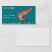 Meeresfrüchterestaurant oder Cateringgeschäft Visitenkarte (Vorne/Hinten)