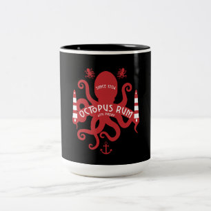 Meeresgedanken und -fantasie Oktopus Nautische Zweifarbige Tasse