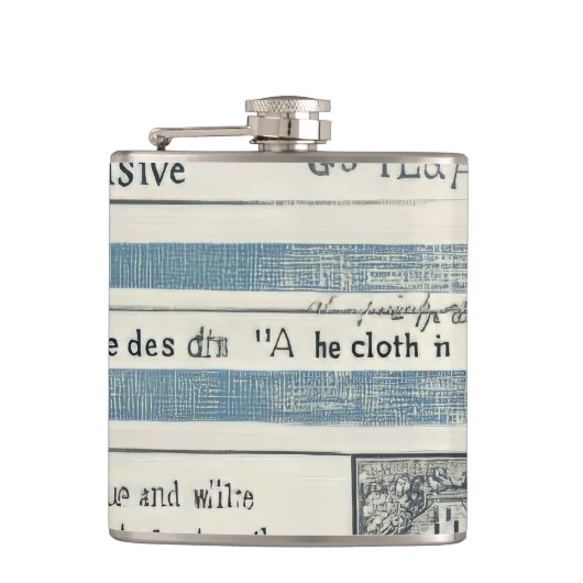 Meeresgedankenklammer Flachmann (Vorderseite)