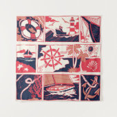 Meeresgeschichte Wandteppich (Vorderseite)