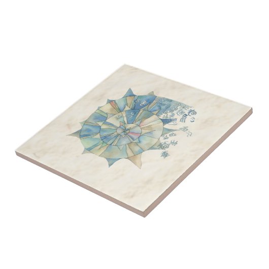 Meeresgestaltung Hintergrund mit Untersetzer der M (Seite)