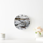 Meeresgestein Runde Wanduhr (Zuhause)