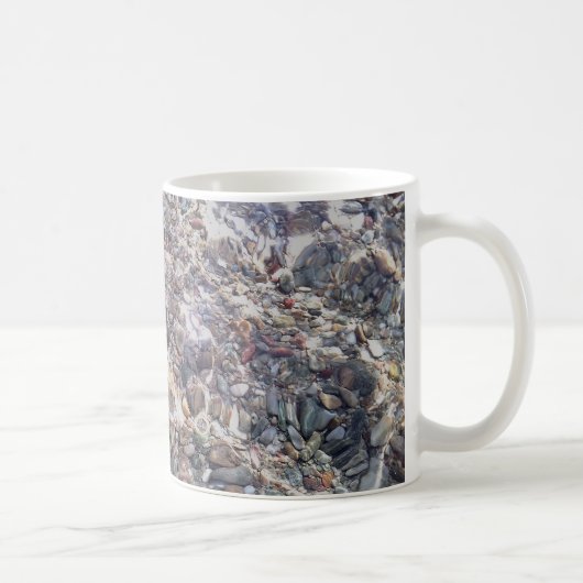 Meeresgesteine im Foto Klassische Weiße Tasse (Rechts)