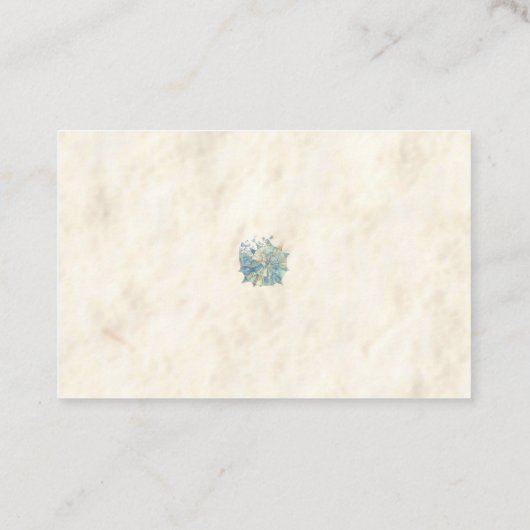 Meeresgestelle    . Visitenkarte (Rückseite)