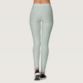 Meeresglas Grüne Farbe Leggings (Rückseite)