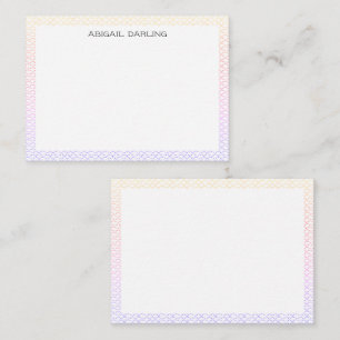 Meeresglas Küstenozeanwelle Textur Ombre Regenboge Mitteilungskarte