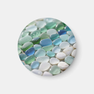 Meeresglas-Mosaik Ozean-Blues Tranquil Magnet