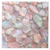 Meeresglas-Mosaik Rosa ID1183 Fliese (Vorderseite)