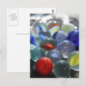 Meeresglas-Murmel Postkarte (Vorne/Hinten)